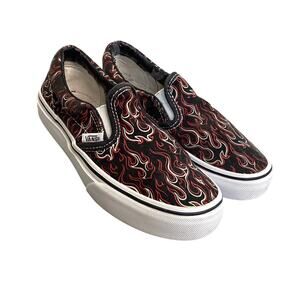 Vans Flame Slip On Sneakers Kids 13.5 🔥